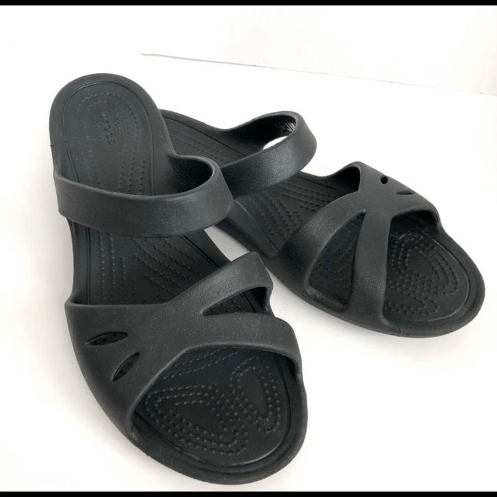 CROCS Kelli Sandal Standard Fit Black Slip On
Comfort Womens Size 8 EU 38